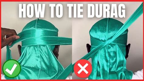 how to tie a durag step by step